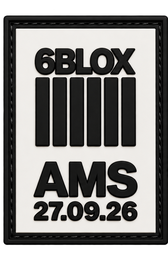 6BLOX Amsterdam, custom patch made for 6BLOX