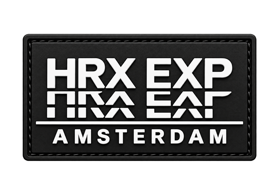 HRX EXP Amsterdam, custom patch made for HRX EXP